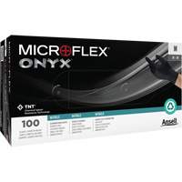 Onyx&reg; Gloves, Small, Nitrile, 3.5-mil, Powder-Free, Black Sécurité Médic