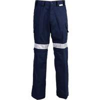 High Visibility Pants, Poly-Cotton, 32, Navy Blue Sécurité Médic