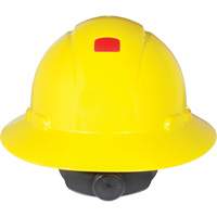 Full Brim Hardhat with Uvicator Sensor, Ratchet Suspension Sécurité Médic