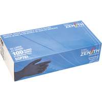 Gants jetables de calibre m&eacute;dical r&eacute;sistants &agrave; la perforation, 2T-Grand, Nitrile, 5 mils, Sans poudre, Noir, Classe 2 Sécurité Médic