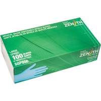 Puncture-Resistant Medical-Grade Disposable Gloves, Large, Nitrile, 3.5-mil, Powder-Free, Blue, Class 2 Sécurité Médic