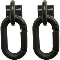 Safety Chain Magnetic Ring & Carabiner Set, Black Sécurité Médic