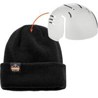 Tuque en tricot c&ocirc;tel&eacute; avec fermeture &agrave; glissi&egrave;re et casque antichoc &agrave; ins&eacute;rer N-Ferno, Taille unique, Noir Sécurité Médic