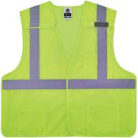Gilet de s&eacute;curit&eacute; en maille GloWear 8217BA, Jaune lime haute visibilit&eacute;, Moyen/Petit, Polyester Sécurité Médic