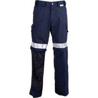 Pantalons ventil&eacute;s haute visibilit&eacute; toutes saisons, Poly-coton, 26, Bleu marine Sécurité Médic