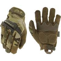 M-Pact&reg; MultiCam Tactical Impact Gloves, 8, Synthetic Palm, Hook & Loop Cuff Sécurité Médic
