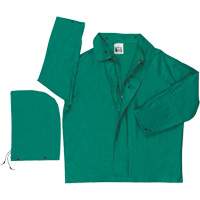 Imperm&eacute;able avec limite dinflammabilit&eacute; Dominator, Polyester/PVC, Grand, Vert Sécurité Médic