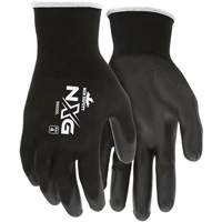 Coated Gloves, Large, Polyurethane Coating, 13 Gauge, Polyester Shell Sécurité Médic