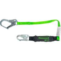 Miller&reg; HP Shock-Absorbing Lanyard, 4', Locking Rebar Hook Center, Locking Snap Hook Leg Ends, Polyester Sécurité Médic