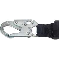 Miller&reg; HP Shock-Absorbing Lanyard, 4', Locking Rebar Hook Center, Locking Snap Hook Leg Ends, Polyester Sécurité Médic