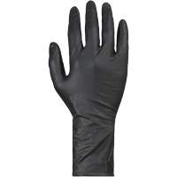 Gants jetables KeepKleen, Grand, Nitrile, 8 mils, Sans poudre, Noir Sécurité Médic