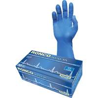 Gant d'examen extra long SilkTex XPL, Petit, Latex, 13 mils, Sans poudre, Bleu, Classe 2 Sécurité Médic