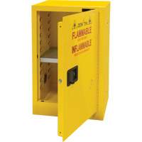 Flammable Storage Cabinet, 12 gal., 1 Door, 23" W x 35" H x 18" D Sécurité Médic
