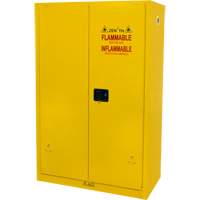Armoire pour produits inflammables, 45 gal., 2 Porte(s), 43" La x 65" h x 18" p Sécurité Médic