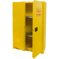 Armoire pour produits inflammables, 45 gal., 2 Porte(s), 43" La x 65" h x 18" p Sécurité Médic