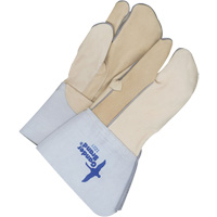 One-Finger Leather Mitts, Grain Cowhide, Size 9 Sécurité Médic