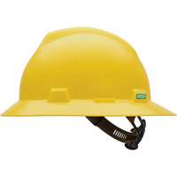 Casque de s&eacute;curit&eacute; &agrave; fente et bordure compl&egrave;te V-Gard, R&eacute;pond aux normes CSA type 1, Suspension Glissement rapide, Non ventil&eacute; Sécurité Médic