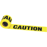 Irwin&reg; Strait-Line&reg; Barrier Tape, English, 3" W x 300' L, 2 mils, Black on Yellow Sécurité Médic