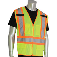 Dynamic Pip&reg; High Visibility Breakaway Vest, High Visibility Lime-Yellow, X-Large, Polyester Sécurité Médic
