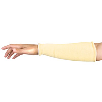 Contender Cut-Resistant Composite-Knit Sleeves, Aramid, 18", ASTM ANSI Level A5, Yellow Sécurité Médic