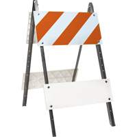 Prismatic Barricade, Folding, 24" L x 45" H, Orange/White Sécurité Médic