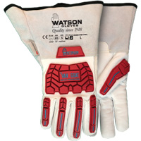 9549TPR Van Goat Gloves, Medium, Goatskin Palm, Gauntlet Cuff Sécurité Médic
