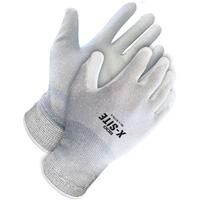 Gants enduits antistatiques X-Site, 8, R&ecirc;vetement Polyur&eacute;thane, Calibre 15, Enveloppe en Nylon/Cuivre Sécurité Médic