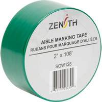 Aisle Marking Tape, 2" x 108', PVC, Green Sécurité Médic