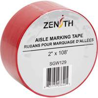 Ruban pour marquage d'all&eacute;es, 2" x 108', PVC, Rouge Sécurité Médic