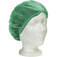 Ronco Care Pleated Bouffant Cap, Polypropylene, 21", Green Sécurité Médic
