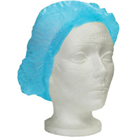 Ronco Care Pleated Bouffant Cap, Polypropylene, 24", Blue Sécurité Médic
