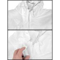 Premium Hooded Coveralls, Small, White, Microporous Sécurité Médic