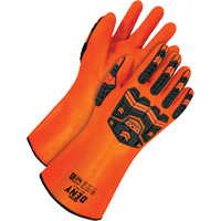 Gants r&eacute;sistants aux produits chimiques Deny, Taille 9, 14" lo, PVC, Doublure en Tissu &eacute;ponge Sécurité Médic