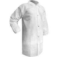 Care Lab Coat, Polypropylene, White, Small Sécurité Médic