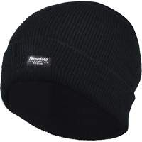 Tuque doubl&eacute;e &agrave; rebord, Doublure en Thinsulate, Taille unique, Noir Sécurité Médic