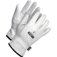 Gants de conducteur classiques r&eacute;sistant &agrave; la perforation, Grand, Paume en Cuir fleur de ch&egrave;vre, Thinsulate Sécurité Médic