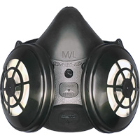 Comfort-Air&reg; 400Nx Black Half Mask without Exhalation Valve N95 Kit, Elastomer/Rubber, Medium/Large Sécurité Médic