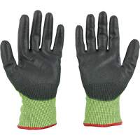 High Visibility Dipped Gloves, Size Small, 15 Gauge, Polyurethane Coated, Polyethylene Shell, ASTM ANSI Level A5 Sécurité Médic