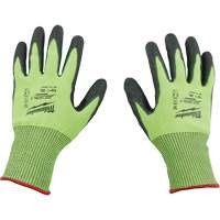 High Visibility Dipped Gloves, Size Small, 15 Gauge, Polyurethane Coated, Polyethylene Shell, ASTM ANSI Level A5 Sécurité Médic