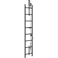 20' Lad-Saf Cable Vertical Safety System, Galvanized Steel Sécurité Médic
