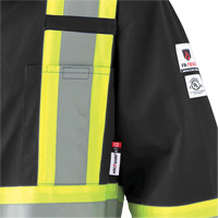 7702BK FR-Tech&reg; 88/12 FR Arc Rated Coveralls, Size 36, Black, 9.7 cal/cm² Sécurité Médic