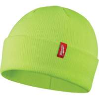 Tuque &agrave; revers haute visibilit&eacute;, Taille unique, Vert Sécurité Médic
