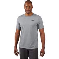 Hybrid Work Tee Shirt, Men's, Small, Grey Sécurité Médic