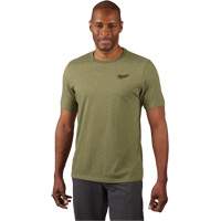 Hybrid Work Tee Shirt, Men's, Small, Green Sécurité Médic