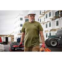 Hybrid Work Tee Shirt, Men's, Small, Green Sécurité Médic