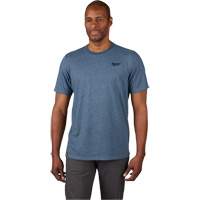 Hybrid Work Tee Shirt, Men's, Small, Blue Sécurité Médic
