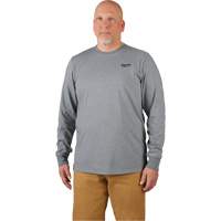 Hybrid Work Tee Shirt, Men's, Small, Grey Sécurité Médic