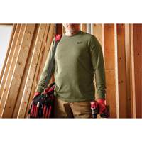 Hybrid Work Tee Shirt, Men's, Small, Green Sécurité Médic