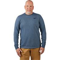 Hybrid Work Tee Shirt, Men's, Small, Blue Sécurité Médic