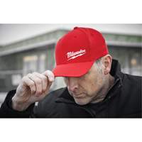 Casquette ajust&eacute;e Flexfit, Rouge, Poly-coton Sécurité Médic